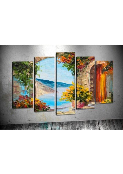 Tablocenter 5 Parçalı Manzara Kanvas Tablo 60 x 100 cm