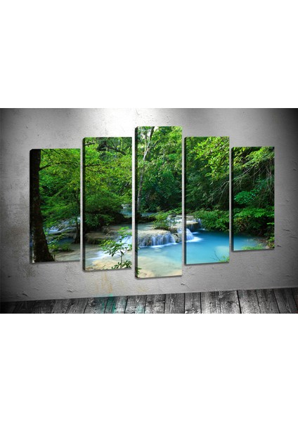 Tablocenter 5 Parçalı Manzara Kanvas Tablo 60 x 100 cm