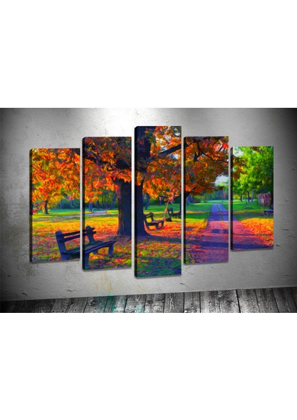 Tablocenter 5 Parçalı Manzara Kanvas Tablo 80 x 125cm