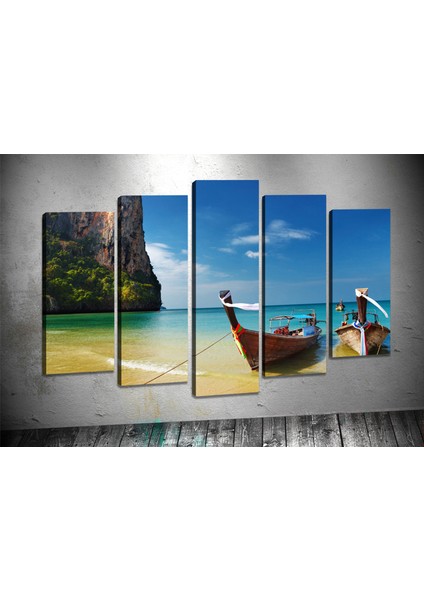 Tablocenter 5 Parçalı Manzara Kanvas Tablo 60 x 100 cm