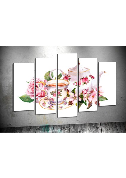 Tablocenter 5 Parçalı Dekoratif Kanvas Tablo 60 x 100 cm
