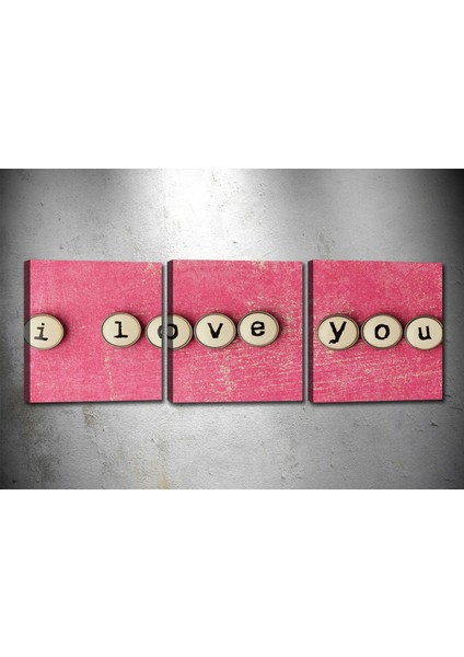 Tablocenter 3 Parçalı Dekoratif Kanvas Tablo 30 x 90 cm