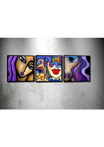 Tablocenter 3 Parçalı Dekoratif Kanvas Tablo 30 x 90 cm