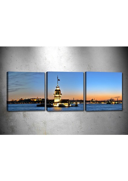 Tablocenter 3 Parçalı Manzara Kanvas Tablo 30 x 90 cm