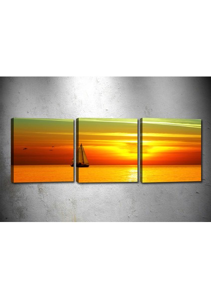 Tablocenter 3 Parçalı Manzara Kanvas Tablo 30 x 90 cm