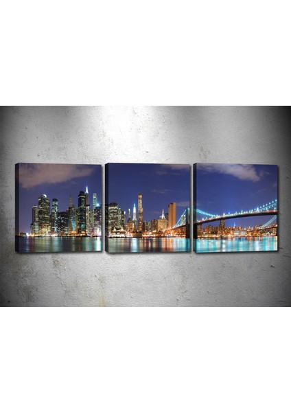 Tablocenter 3 Parçalı Manzara Kanvas Tablo 30 x 90 cm