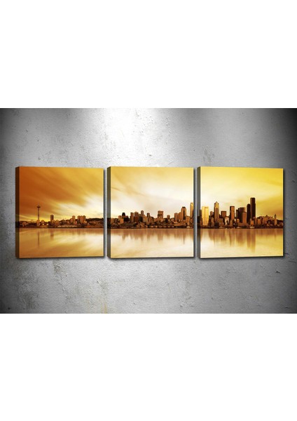 Tablocenter 3 Parçalı Manzara Kanvas Tablo 30 x 90 cm