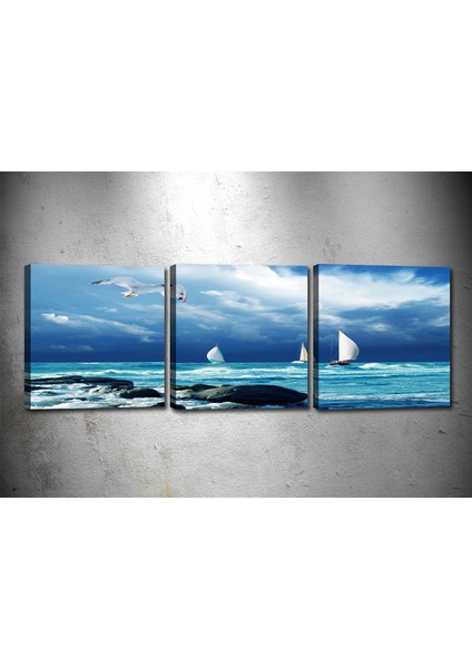 Tablocenter 3 Parçalı Manzara Kanvas Tablo 30 x 90 cm