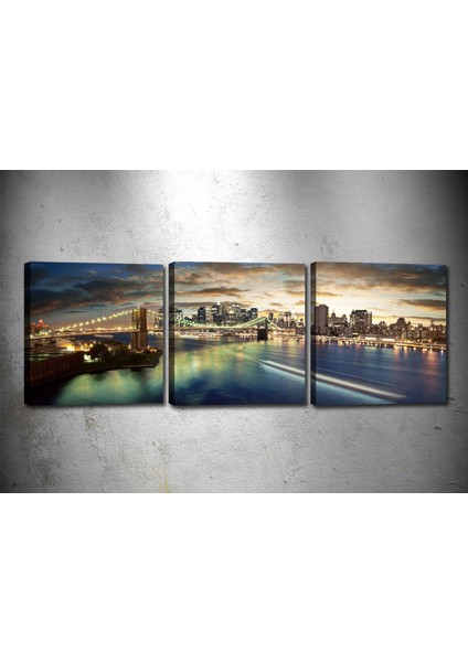 Tablocenter 3 Parçalı Manzara Kanvas Tablo 30 x 90 cm