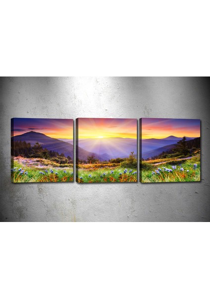 Tablocenter 3 Parçalı Manzara Kanvas Tablo 30 x 90 cm