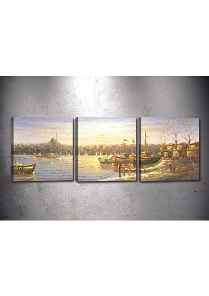 Tablocenter 3 Parçalı Manzara Kanvas Tablo 30 x 90 cm