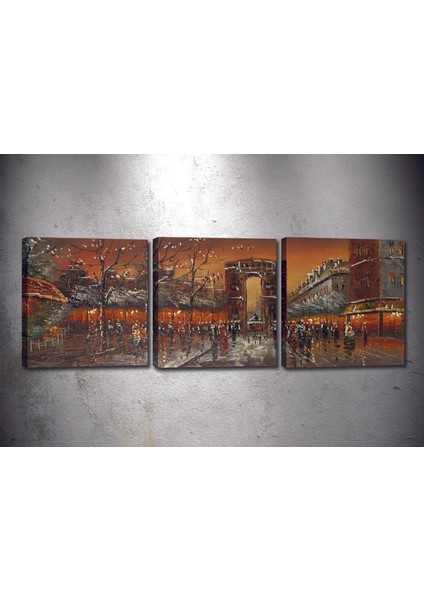 Tablocenter 3 Parçalı Manzara Kanvas Tablo 30 x 90 cm