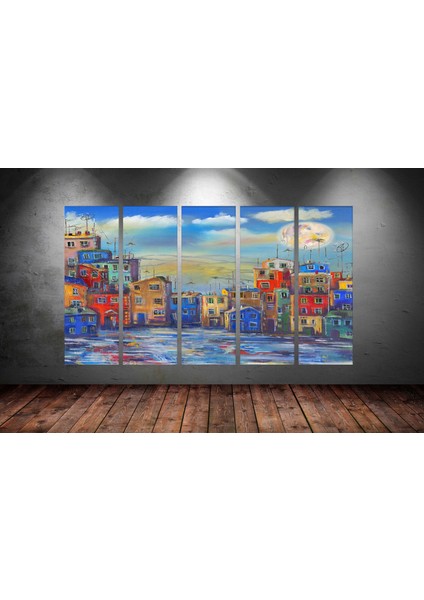 Tablocenter 5 Parçalı Dekoratif Kanvas Tablo 150 x 90cm