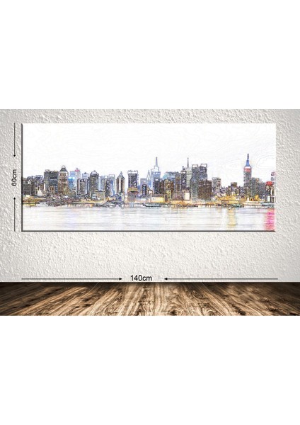 Dev Boyut Manzara Kanvas Tablo - 60x140cm