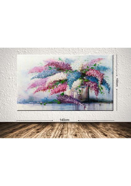 Dev Boyut Çiçek Kanvas Tablo - 100x140cm