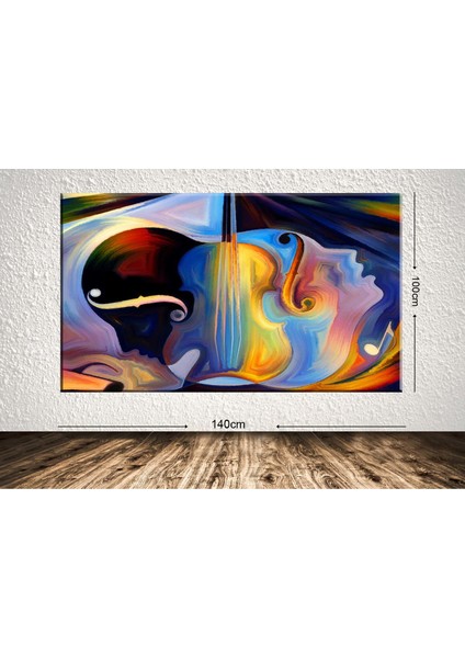 Dev Boyut Dekoratif Kanvas Tablo - 100x140cm