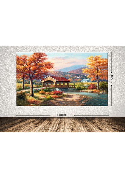 Dev Boyut Manzara Kanvas Tablo - 100x140cm