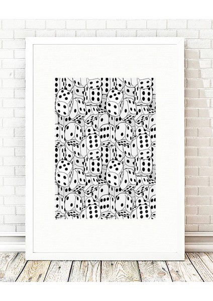 Beyaz Çerçeveli Tablo - 24x29cm