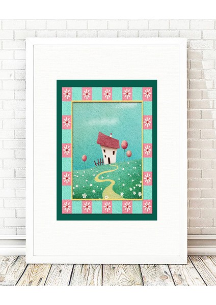 Beyaz Çerçeveli Tablo - 24x29cm