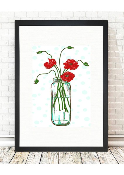 Siyah Çerçeveli Tablo - 24x29cm