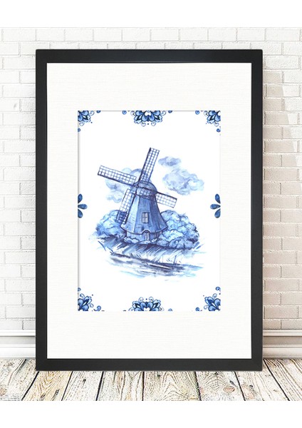 Siyah Çerçeveli Tablo - 24x29cm