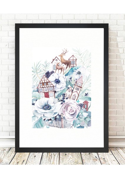 Siyah Çerçeveli Tablo - 24x29cm