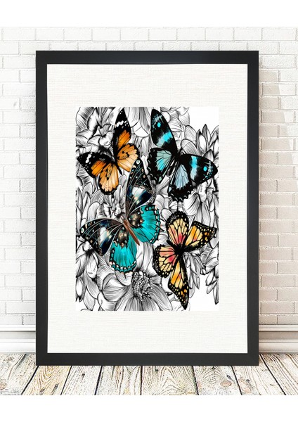 Siyah Çerçeveli Tablo - 24x29cm