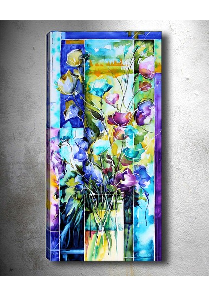 Tablocenter Çiçek Kanvas Tablo 60 x 140 cm