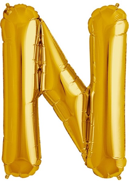 N Harfi Altın Buldum Folyo Balon 40 cm