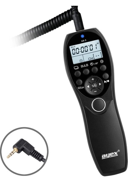 Samsung Gx-1L Gx-1S Gx-10 Gx-20 Nx100 Nx11 Nx10 Nx5 İçin Ayex Ax-3 E3 Zaman Ayarlı Kumanda