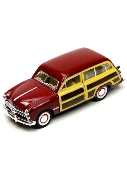 1949 Ford Woody Wagon Metal Çek Bırak Araba