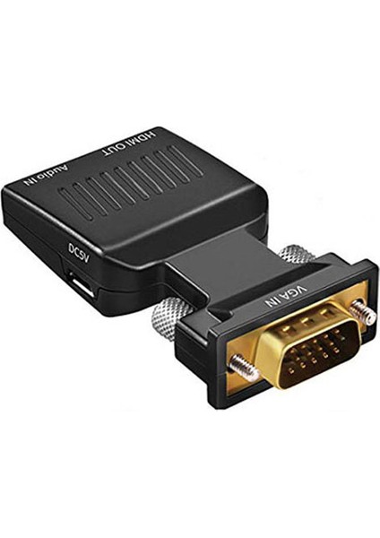 Platoon Vga To Hdmı Çevirici Vga+Audio To Hdmı Converter 1080P
