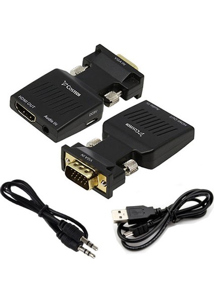 Platoon Vga To Hdmı Çevirici Vga+Audio To Hdmı Converter 1080P fiyatları