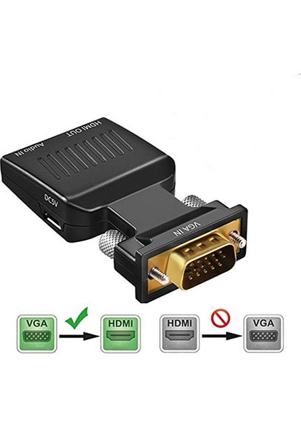 Platoon Vga To Hdmı Çevirici Vga+Audio To Hdmı Converter 1080P modelleri
