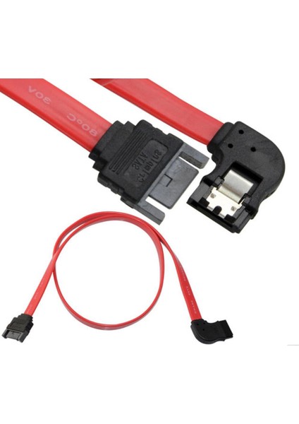 Sata Data Uzatma Kablosu Klipsli Kaliteli 90 Derece