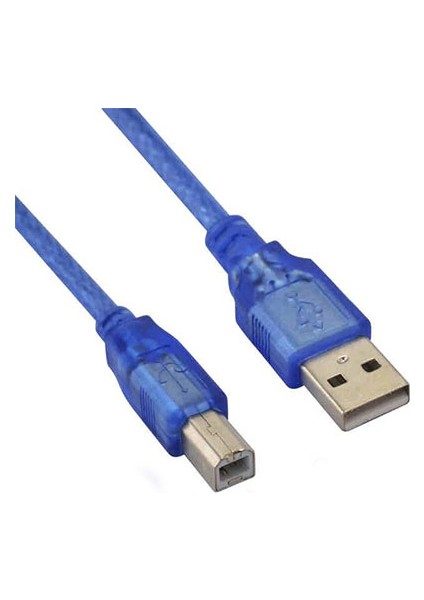 Usb 2.0 Yazıcı Kablosu Mavi 2 M Yazıcı Kablosu