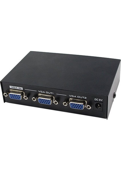 Platoon Vga 2Port  Monitör Çoklayıcı 200Mhz Vga Splitter 1 Kasa 2 Monitör