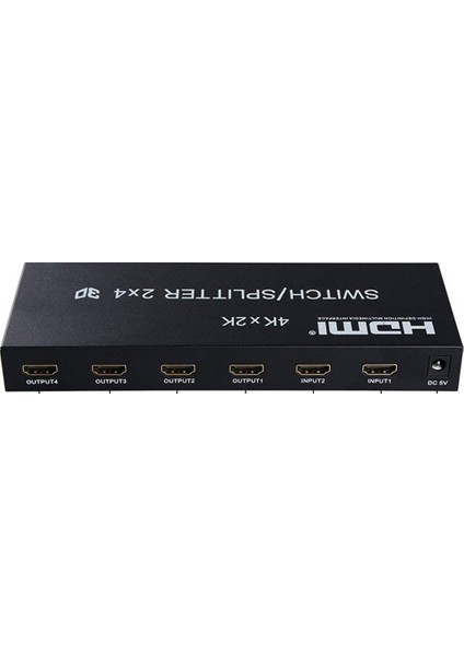 Platoon Hdmı 2X4 Switch/Splitter 1.4B Hdmı Matrix Ses Video Dönüştürücü