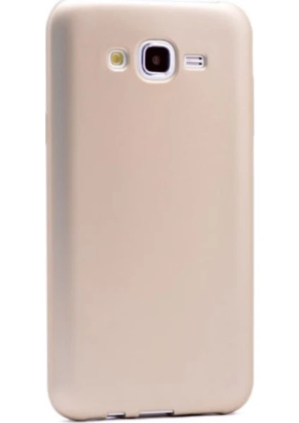 Jopus Samsung Galaxy J5 Mat Premium Silikon Kılıf - Gold