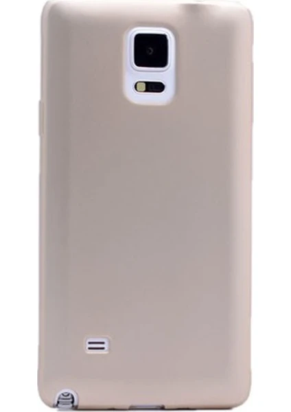 Jopus Samsung Galaxy Note 4 Mat Premium Silikon Kılıf - Gold