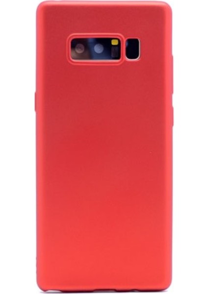 Jopus Samsung Galaxy Note 8 Mat Premium Silikon Kılıf - Kırmızı