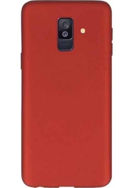 Jopus Samsung Galaxy A6 2018 Mat Premium Silikon Kılıf - Kırmızı