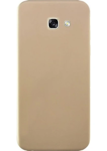 Jopus Samsung Galaxy A7 2017 Mat Premium Silikon Kılıf - Gold