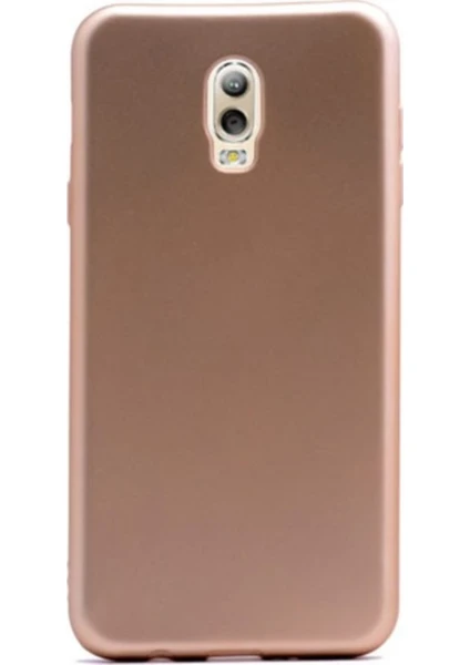 Jopus Samsung Galaxy C8 Mat Premium Silikon Kılıf - Gold