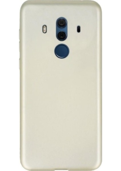 Jopus Huawei Mate 10 Pro Mat Premium Silikon Kılıf - Gold