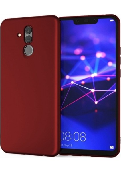 Jopus Huawei Mate 20 Lite Mat Premium Silikon Kılıf - Bordo