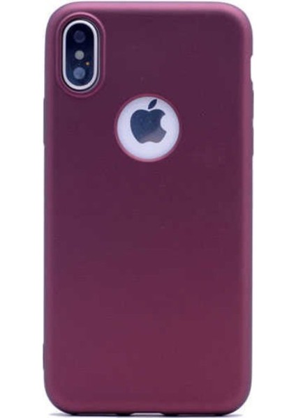 Jopus Apple iPhone XR Mat Premium Silikon Kılıf - Bordo