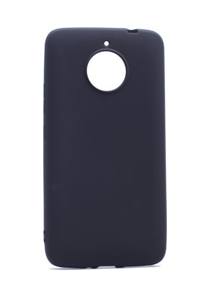 Jopus Lenovo Moto E4 Plus Mat Premium Silikon Kılıf - Siyah + Nano Ekran Koruyucu