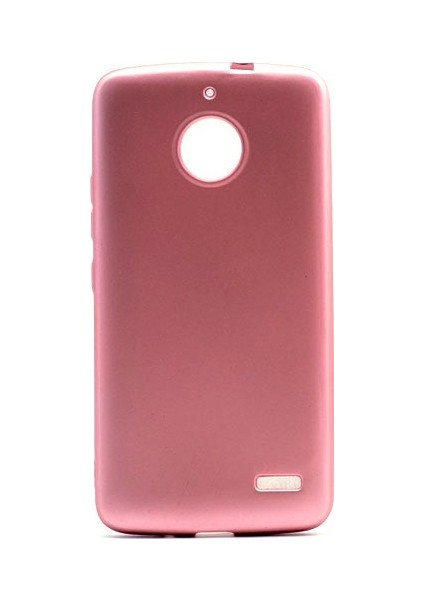 Jopus Lenovo Moto E4 Plus Mat Premium Silikon Kılıf - Rose + Nano Ekran Koruyucu