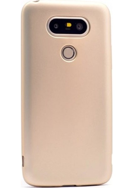 Jopus LG G5 Mat Peremium Silikon Kılıf - Gold